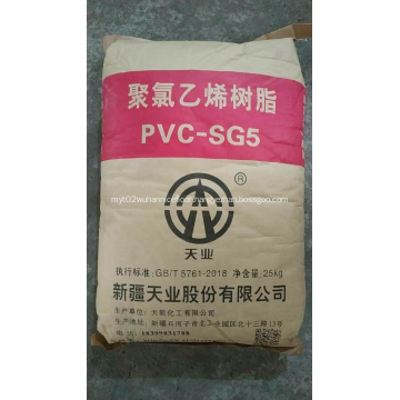 Tianye Pvc Resins Sg3 Sg5 Sg8 White Powder